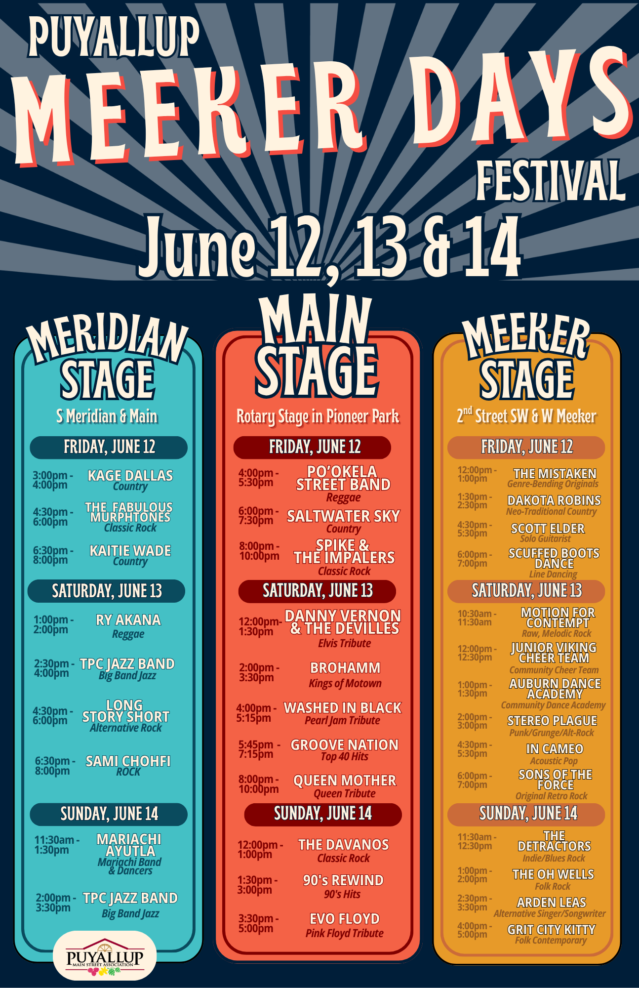 26 Meeker Days Band Line Up